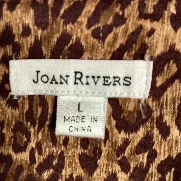 Joan Rivers 3/4 Sleeves Leopard Print BlazerSize Large - Picture 7 of 13